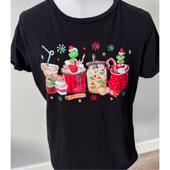 Starbucks Inspired Grinchmas Holiday Christmas T-Shirt - Picture 3 of 10